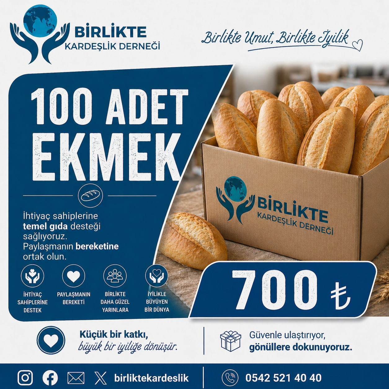 Ekmeği Paylaşmak, Nimeti Paylaşmak – Ekmek Bağış Kampanyası